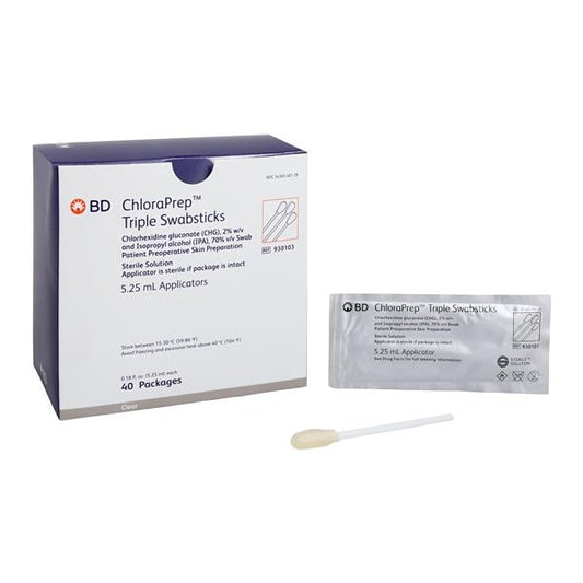 BD ChloraPrep Triple Swabstick 5.25mL