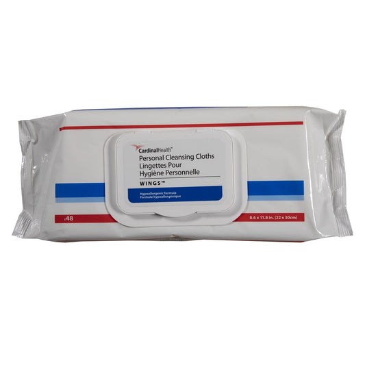 Personal Cleansing Cloth 8.6" x 11.8" - Softpack 48 Count