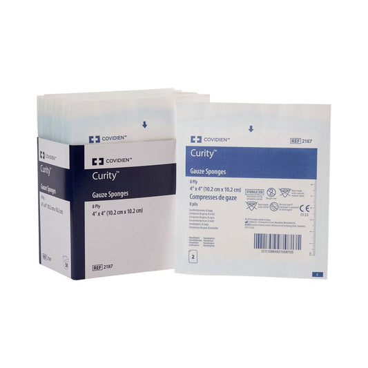 Curity Sterile Gauze Sponge 4" x 4" Sterile 2's