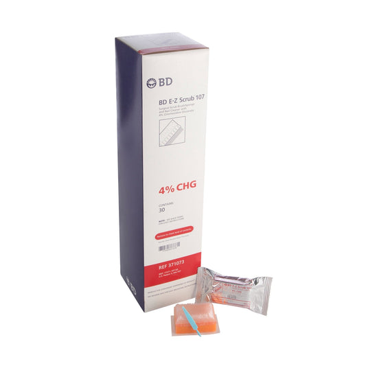 E-Z Scrub Surgical Scrub Brush Impregnated with 4% CHG 30 Count