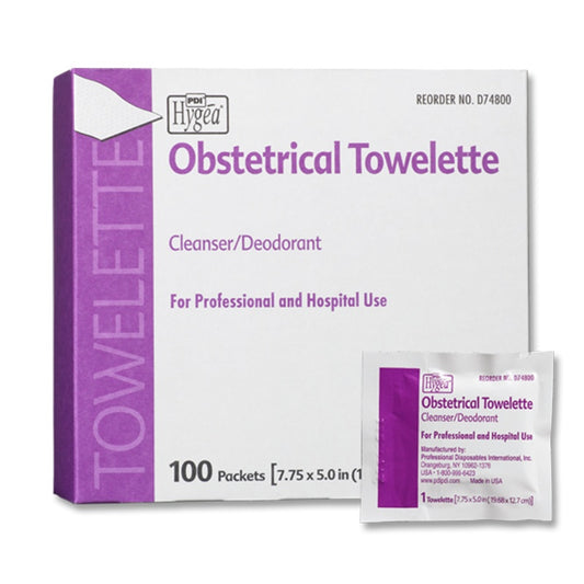 Hygea Obstetrical Benzalkonium Chloride Towelette 100 Count