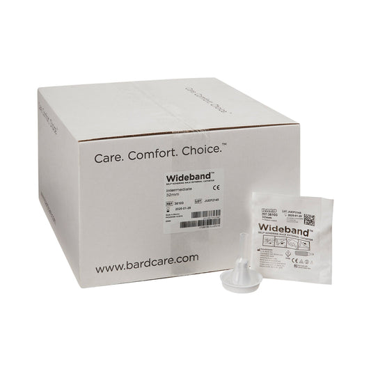 WideBand Self-Adhering Male External Catheter Intermediate 32mm Latex-Free