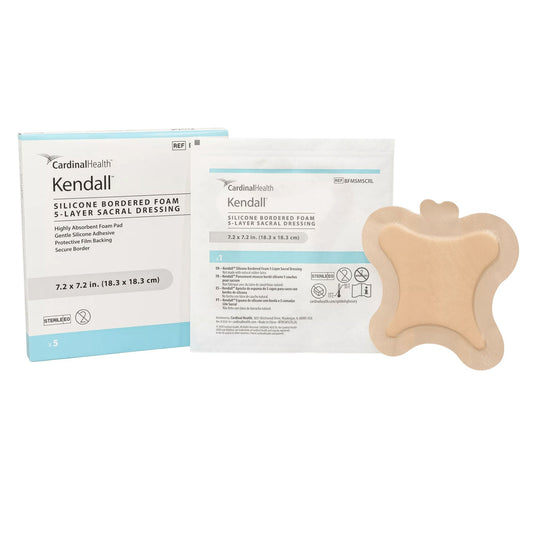 Kendall Silicone Bordered 5-Layer Foam Sacral Dressing
