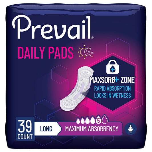 Prevail Bladder Control Pad Maximum Absorbency