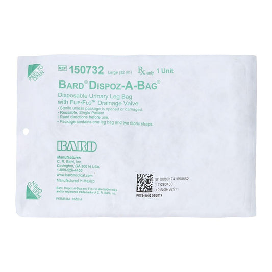 Bard® Urinary Leg Bag with Flip-Flo™ Valve, 32 oz.