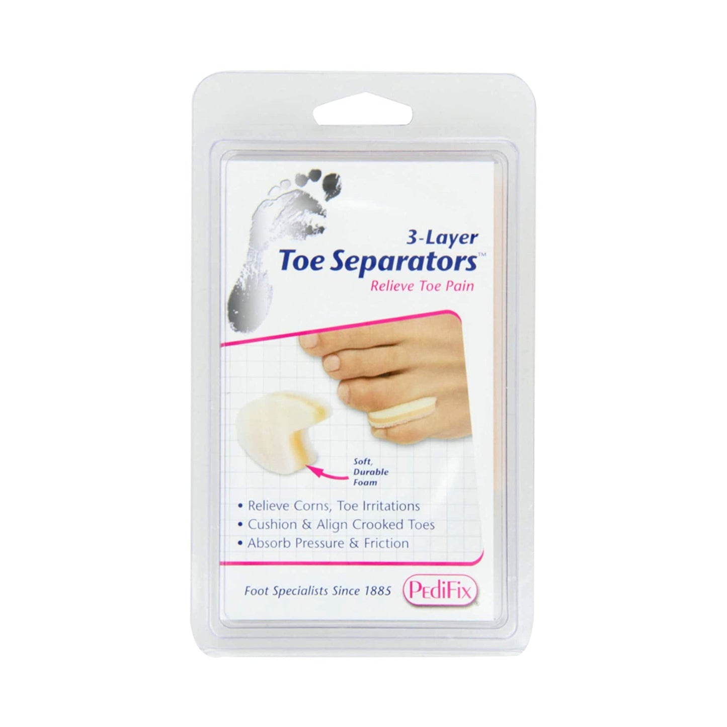 PediFix® 3-Layer Toe Separators™ Toe Spacer, Large