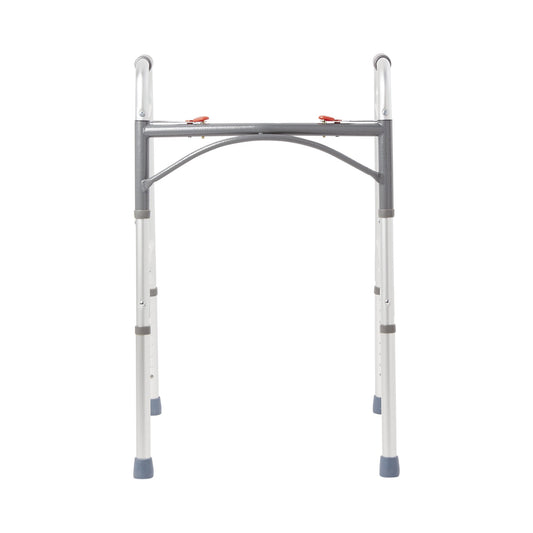 McKesson Aluminum Folding Walker, 32 – 39 Inch Height