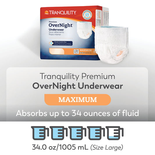 Tranquility® Premium OverNight Disposable Absorbent Underwear