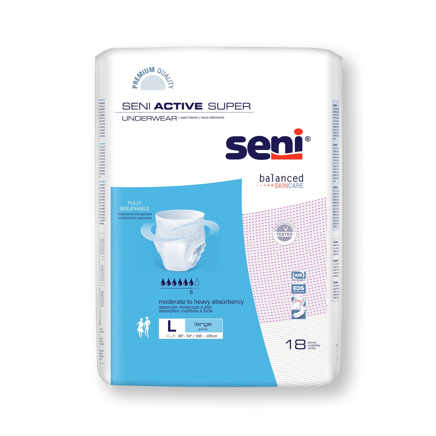 Seni® Active Super Moderate to Heavy Absorbent Underwear