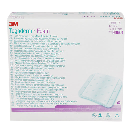 3M™ Tegaderm™ High Performance Nonadhesive without Border Foam Dressing, 4 x 4 Inch