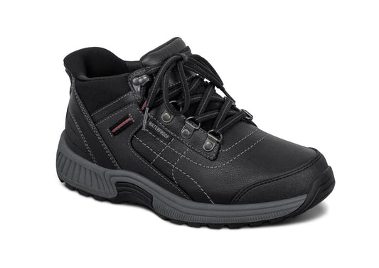 Carmel Women's Hands-Free Hiking Boots, Black, angle view