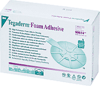 Tegaderm High Performance Adhesive Foam Dressing 3" x 2-3/4" Mini Oval