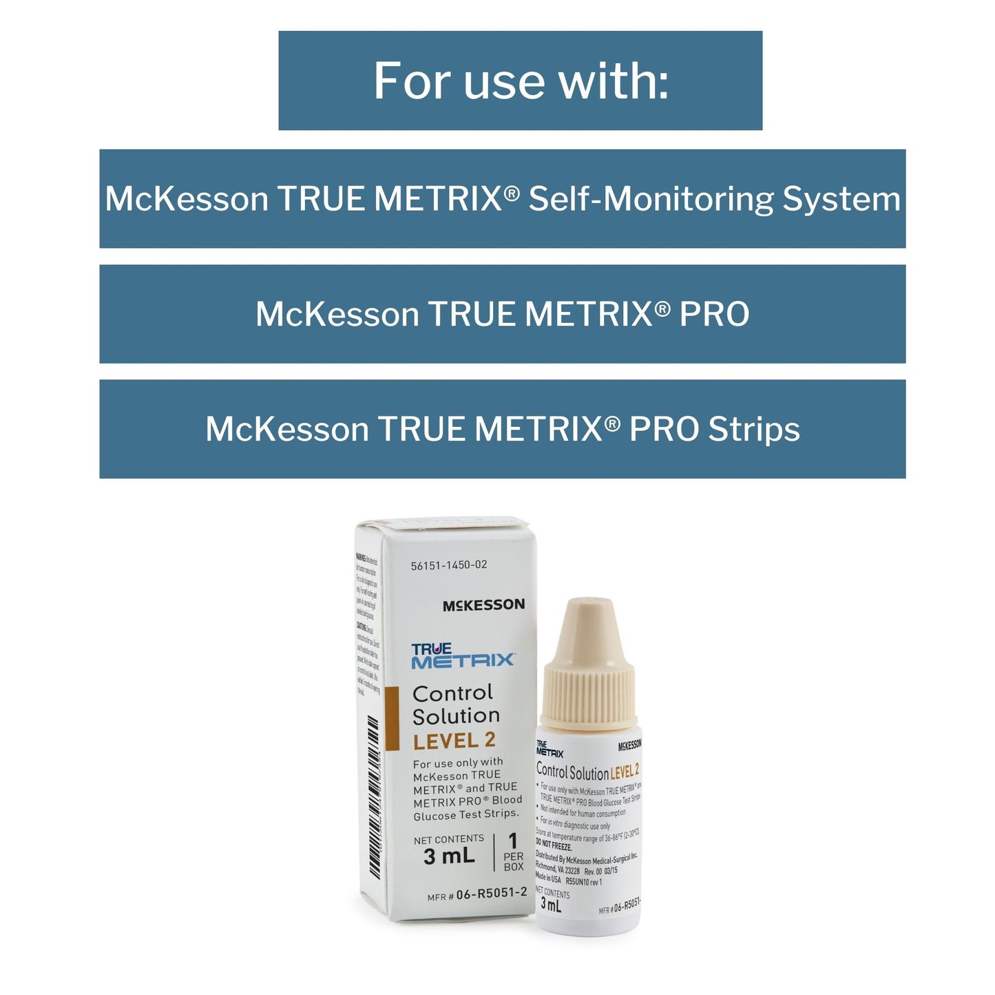 McKesson TRUE METRIX Blood Glucose Testing, Control Solution