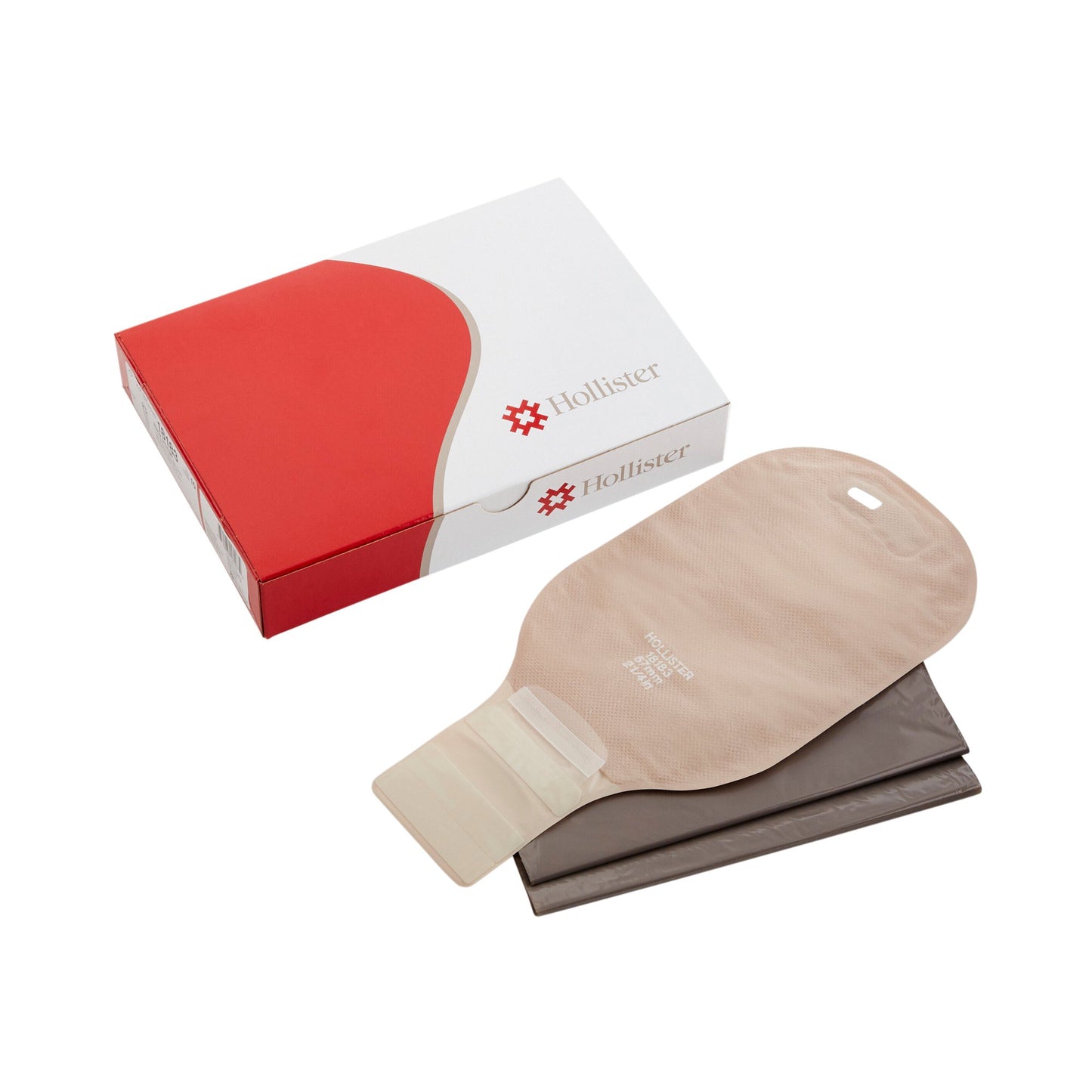 New Image™ 18183 2-Piece Beige Colostomy Pouch, Pre-cut to Fit 57 mm Stoma