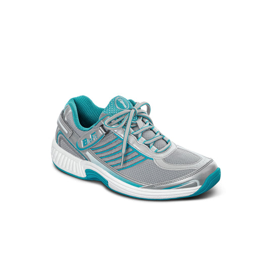 Verve Women's Tie-Less Athletic Shoes, Turquoise, angle view