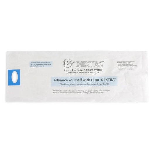 Dextra® Intermittent Closed System Catheter Cure, Straight Tip