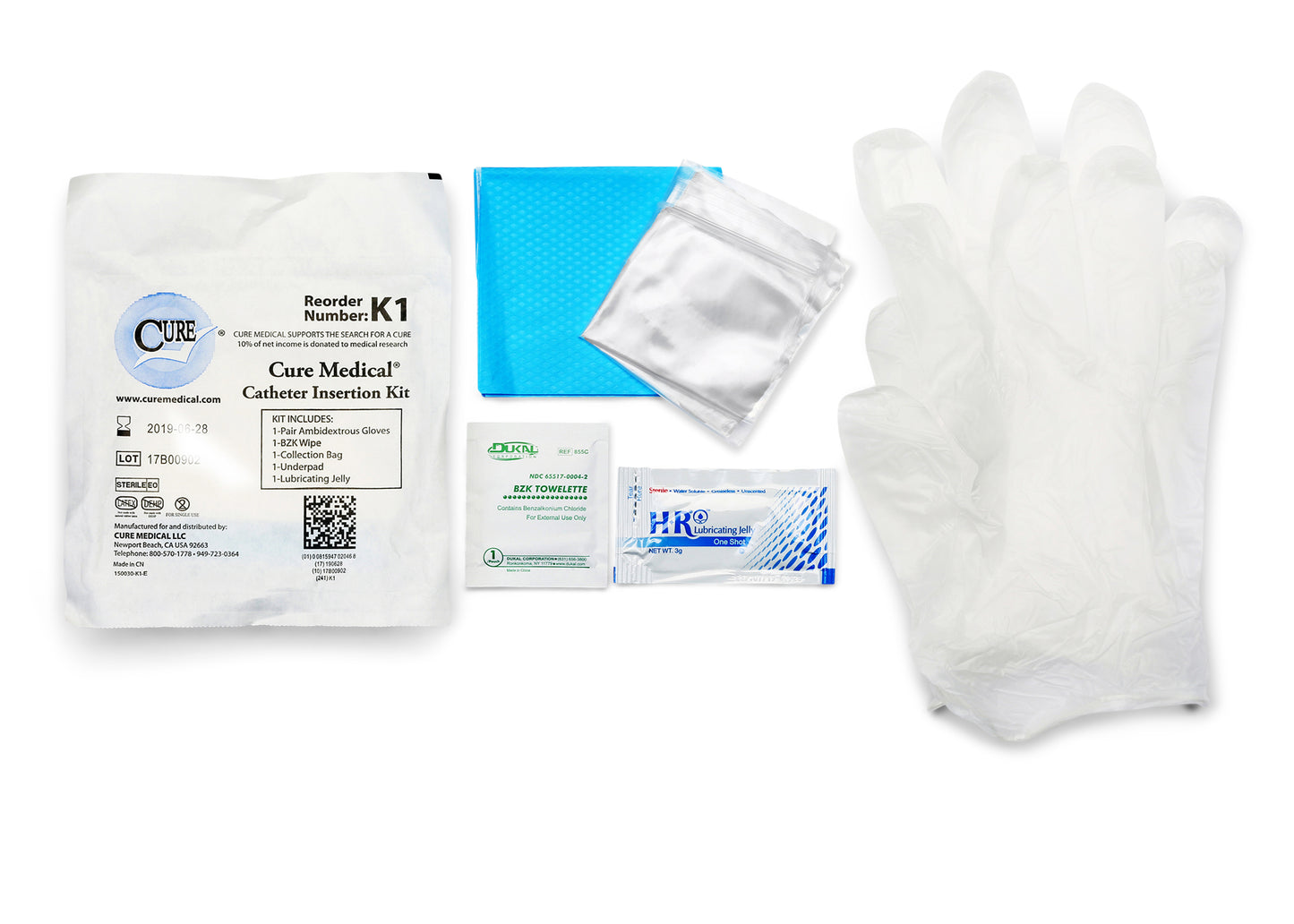 Cure Medical Catheter Insertion Kit K1
