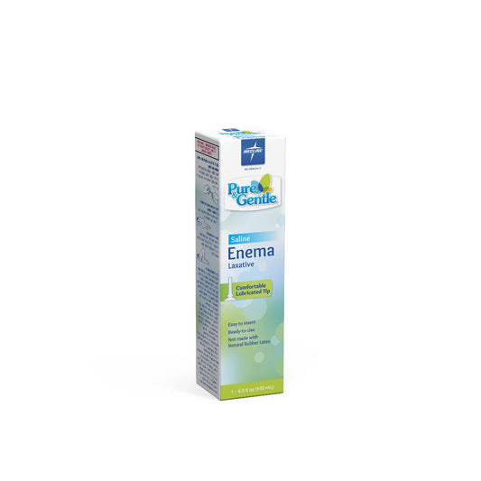 Pure & Gentle Disposable Sodium Phosphate Enemas Saline Laxative 4.5oz 24/cs