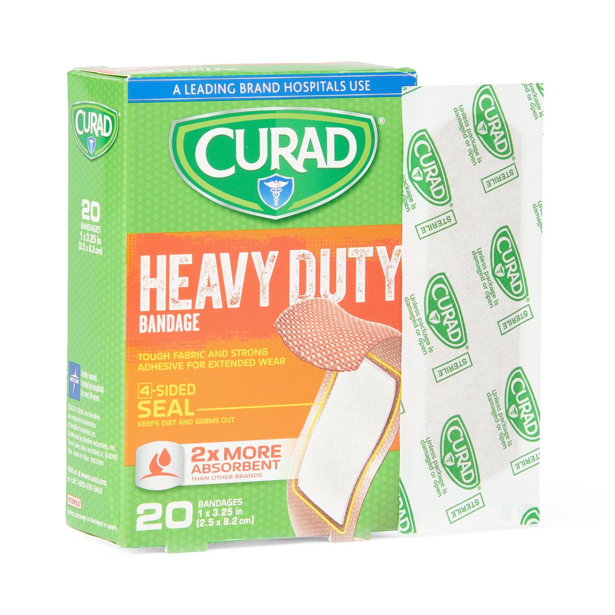 Curad Extreme Hold Bandages Heavy Duty 1" x 3.25" 20ct