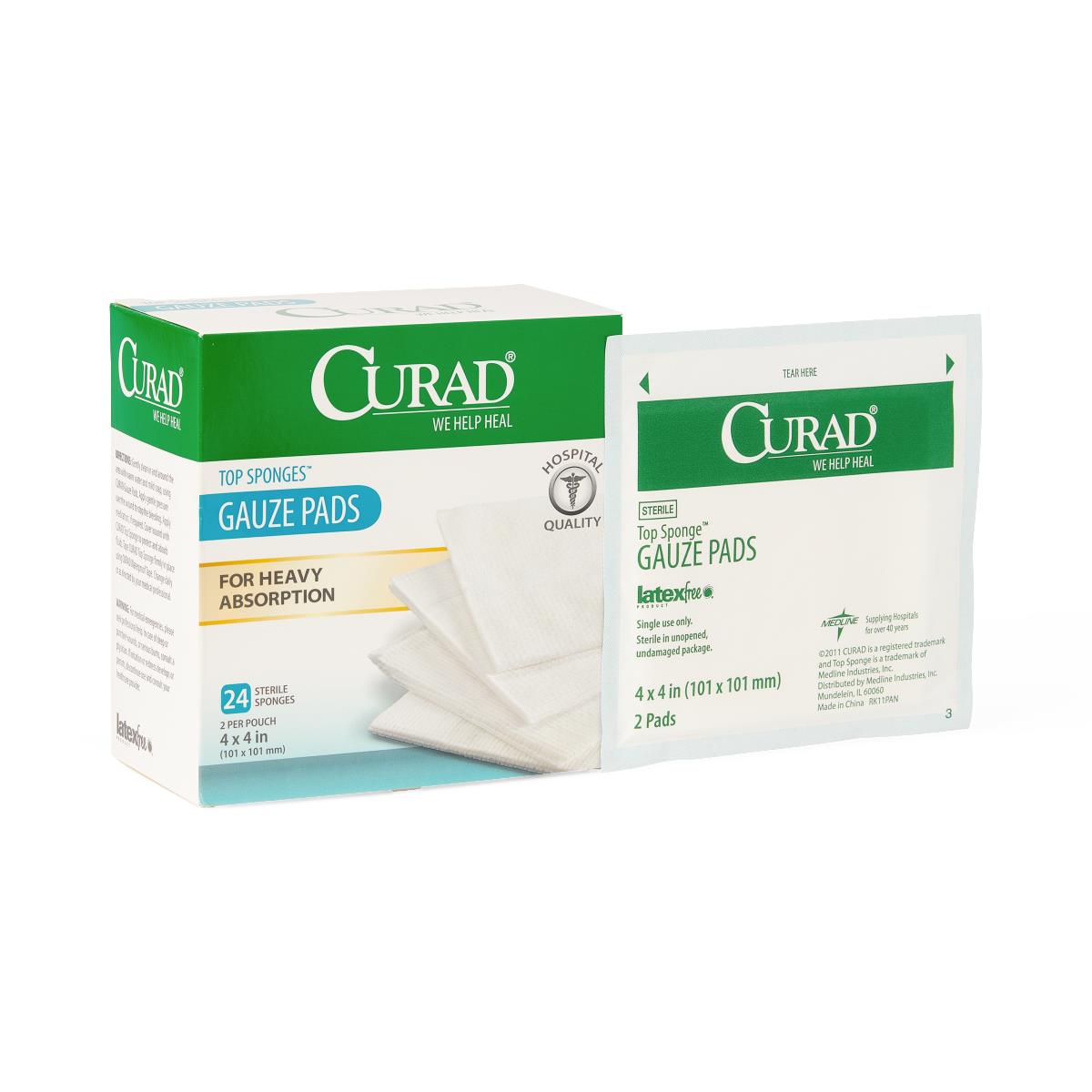 Curad Sterile Post-Op Top Sponge Pad 24pad/box 24bx/c