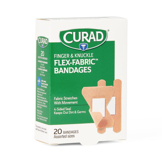 Curad Flex-Fabric Bandages Fabric Fng/knckl 20ct