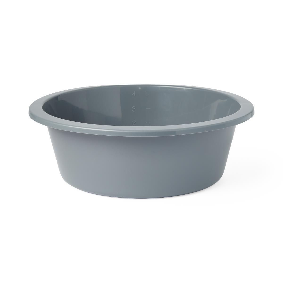 Lightweight Round Plastic Washbasins Graphite 5qt