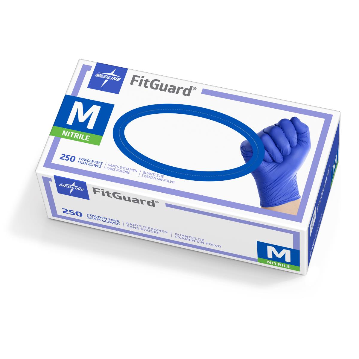 FitGuard Nitrile Exam Gloves Glove with Textured Fingertips 250ct