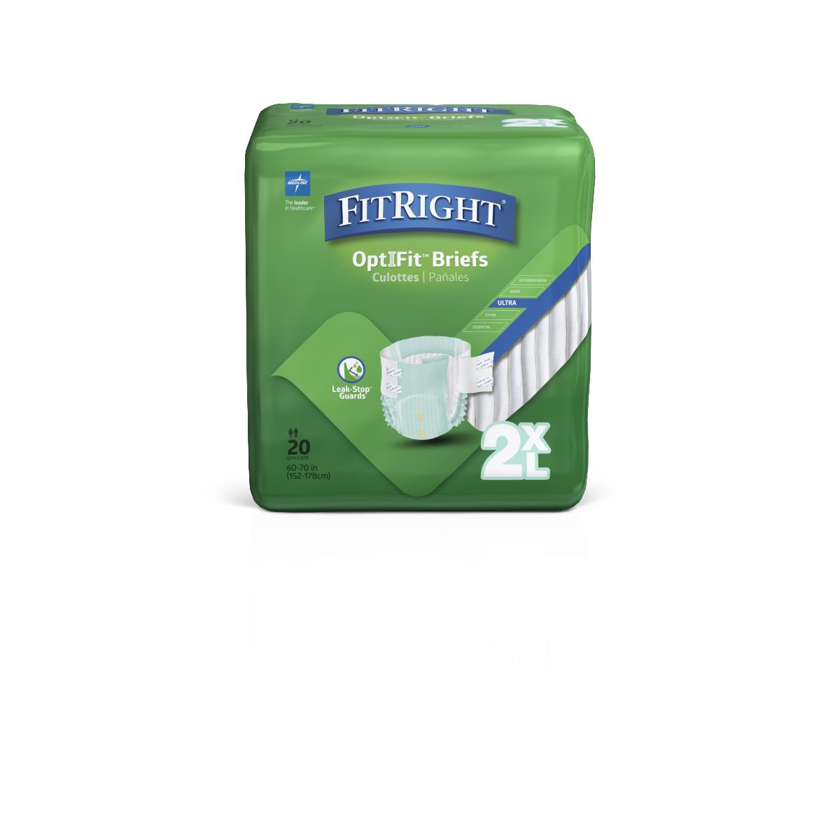 Fitright Ultra Incontinence Briefs Clothlike Fitultra x x L 60-70