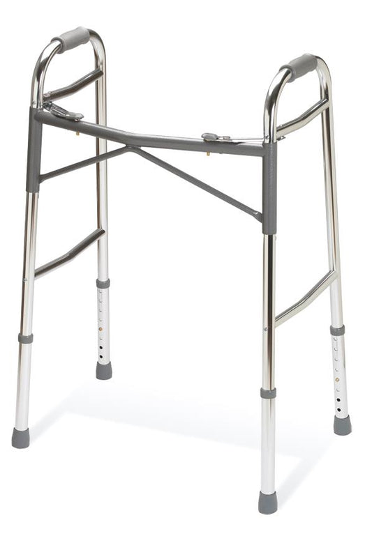 Adult Heavy-Duty 2-Button Folding Walkers Heavy Duty Guardian (1 Each)