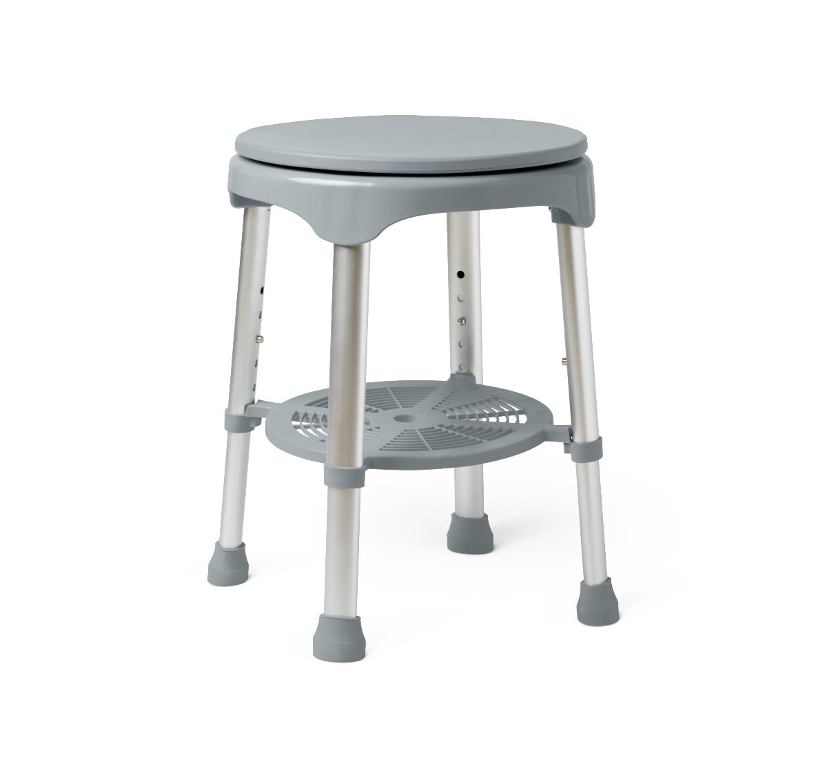 Guardian Padded Swivel Shower Stool 300lbs Gray (1 Each)