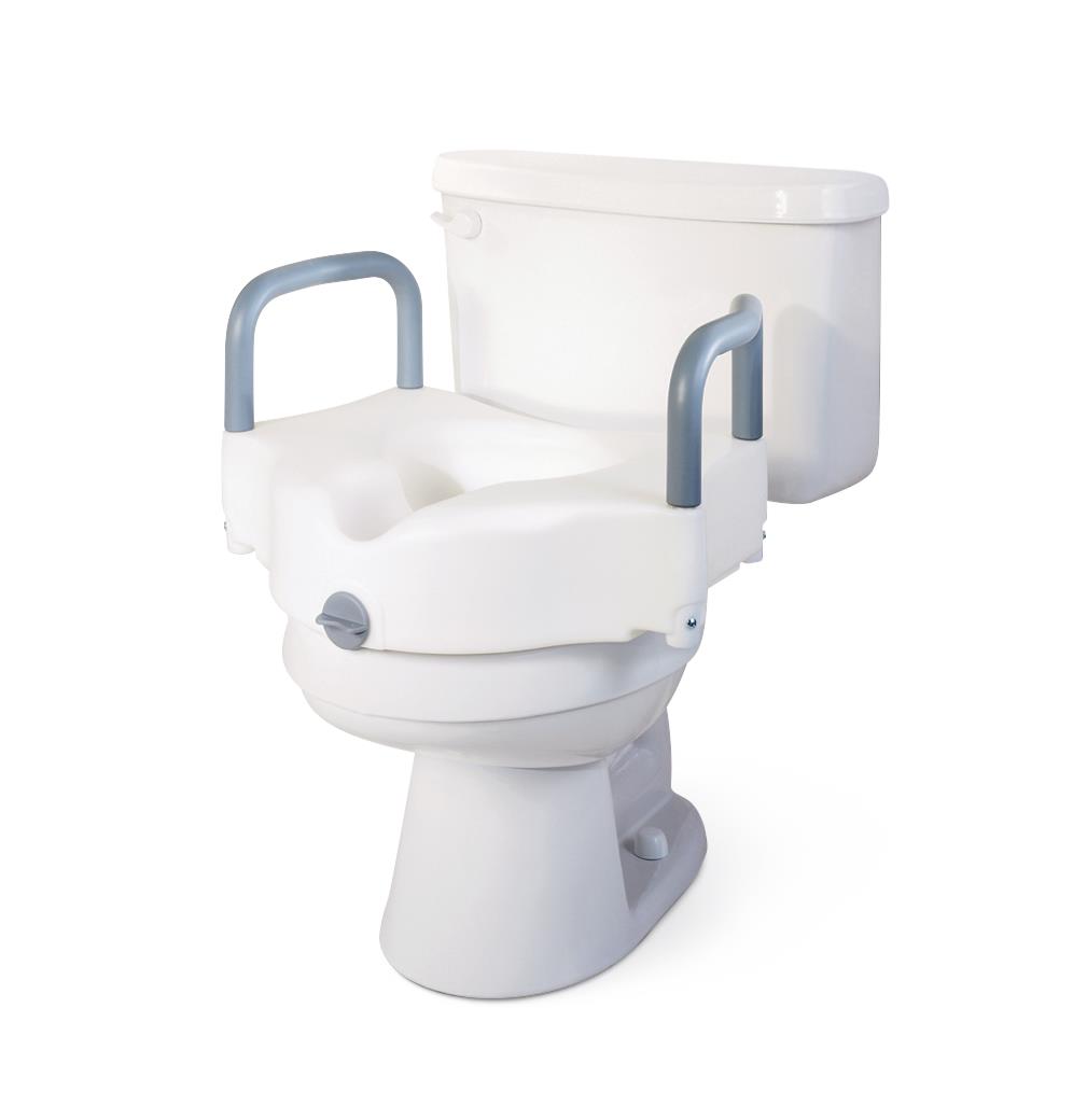 Guardian Raised Locking Toilet Seat Standard 5in 400lbs 1Ct (1 Case)