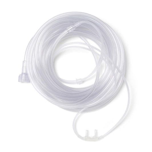 Soft Oxygen Cannula with Universal Connector, Adult, 25' (7.6 m) Tubing