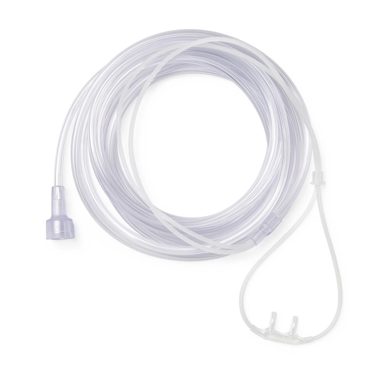 SuperSoft Adult Oxygen Cannula with Universal Connector 14ft Clear 50ct (Case of 50)