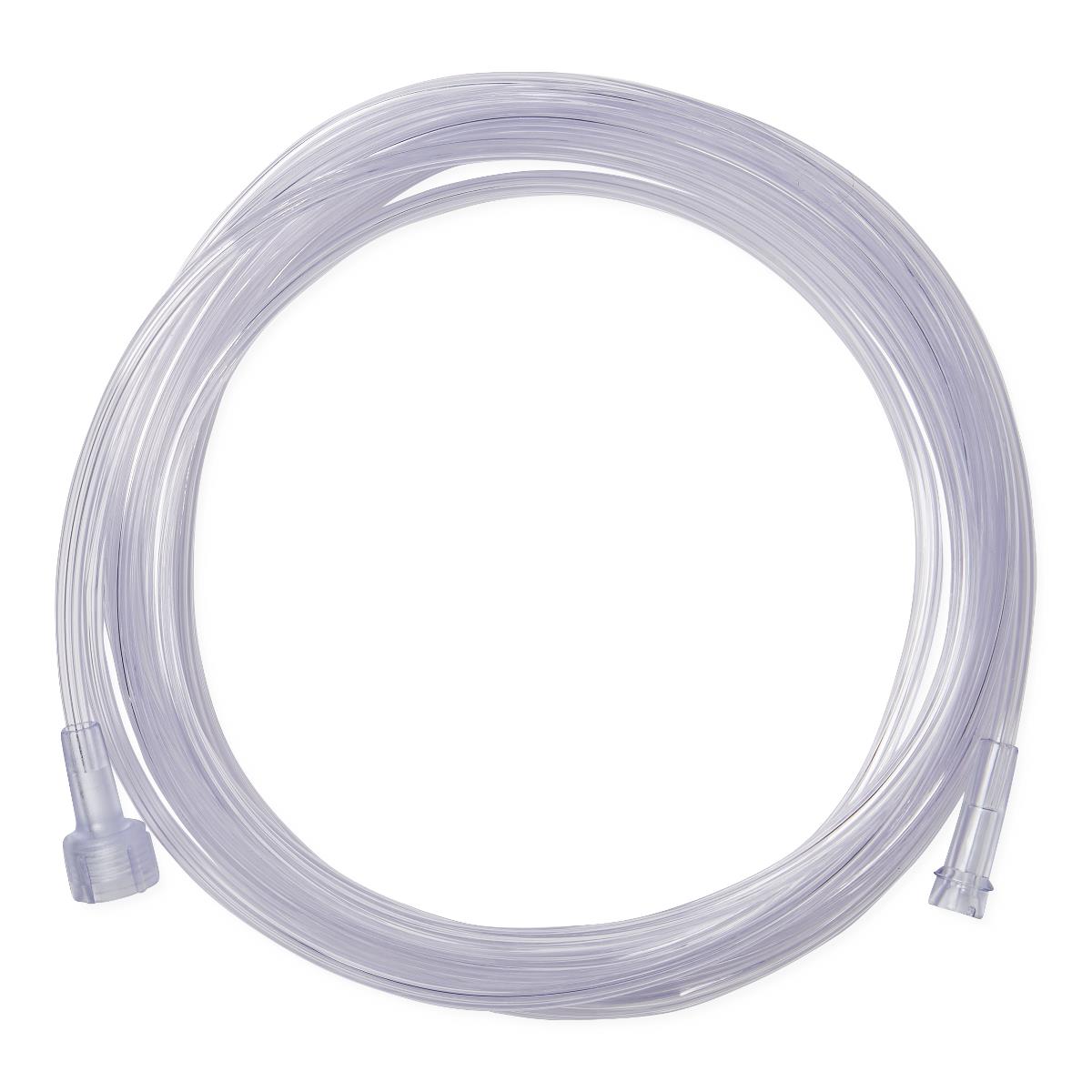 Clear Oxygen Tubing with Universal Connector Crush Res 50' Uc (Case of 10)