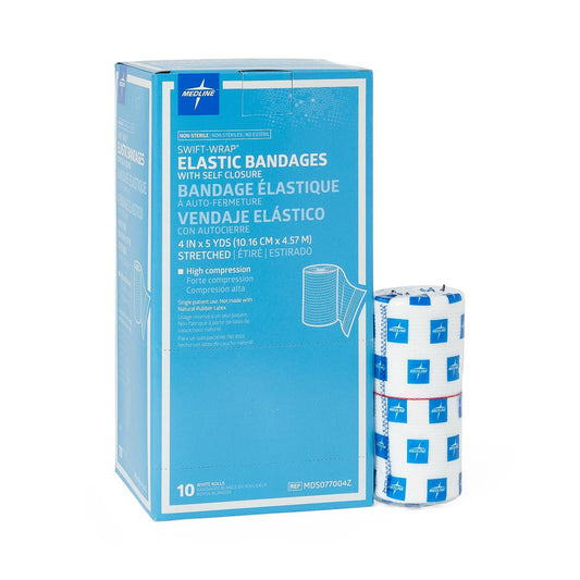 Swift-Wrap Nonsterile Elastic Bandage with Self-Closure 4in x 5yds
