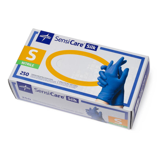 Sensicare Silk Powder-Free Nitrile Exam Gloves