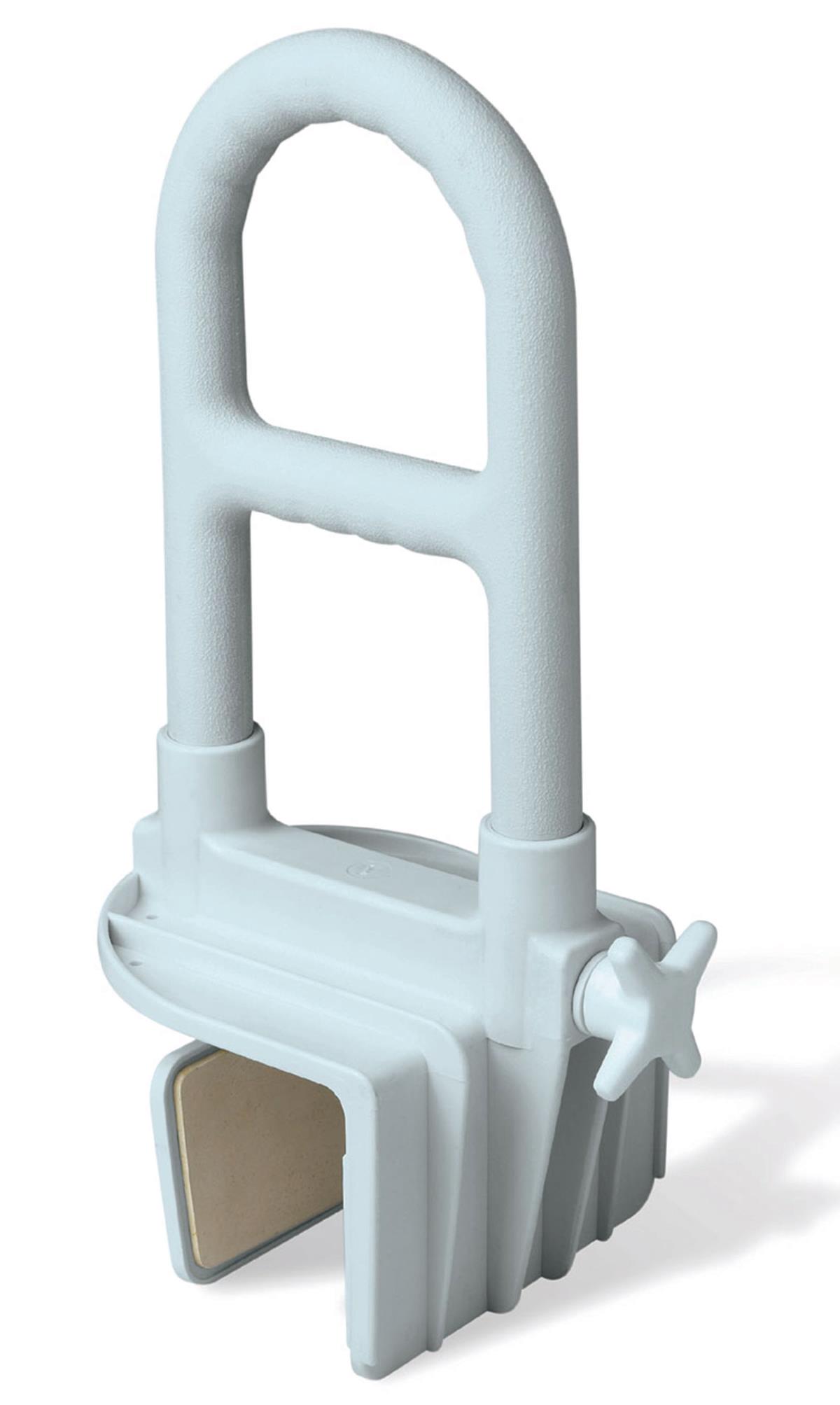 Deluxe Bathtub Grab Bar with Microban 250lb Capacity White