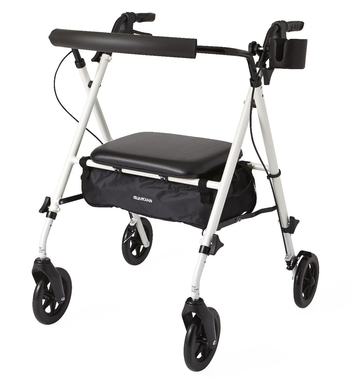 Luxe Rollator White (1 Each)