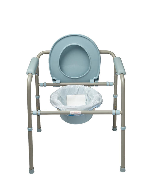 Commode Liners and Accessories Bedside Toilet Commde with absorb