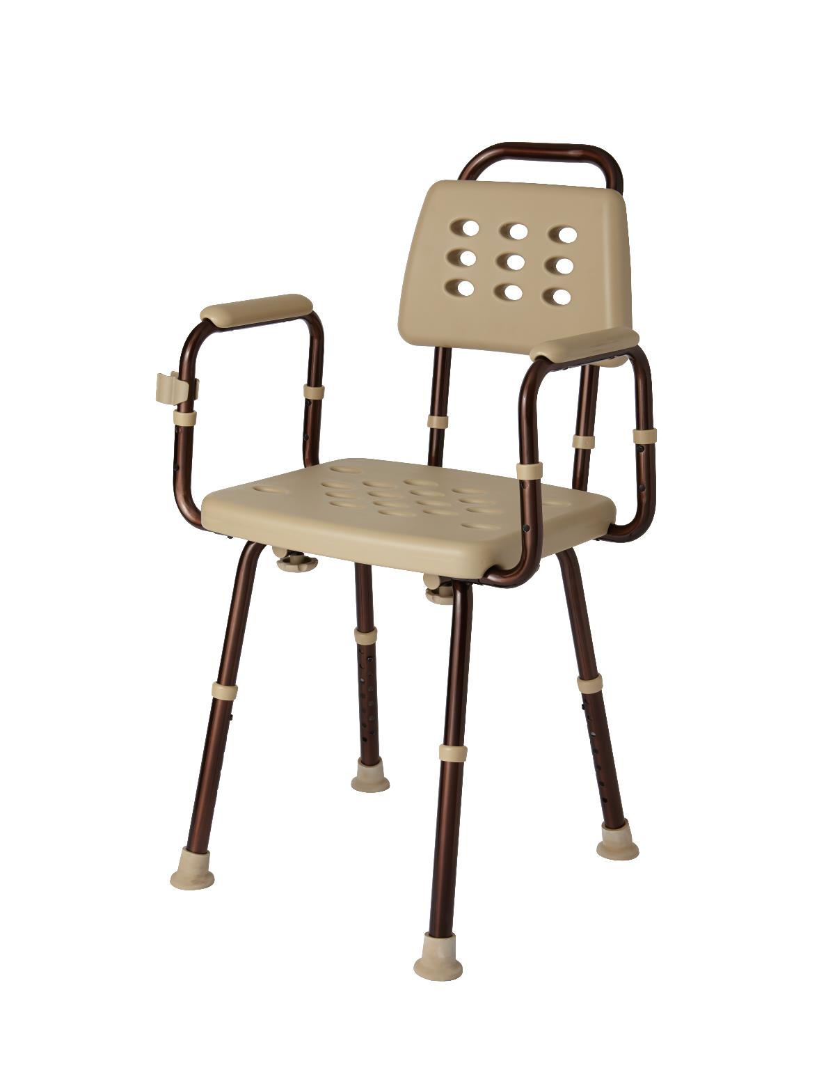 Elements Shower Chair with Back and Microban Treatment 350lbs (1 Each)