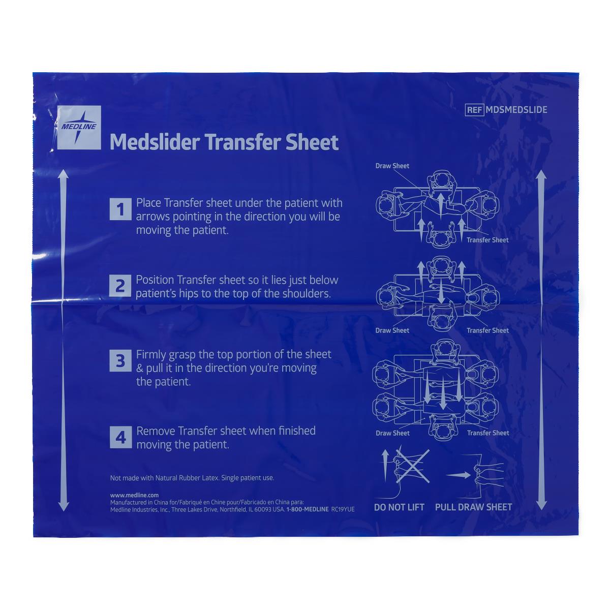 Medslider Disposable Transfer Sheets Slide Tube Disp 33 x 39 60 Each (Case of 60)