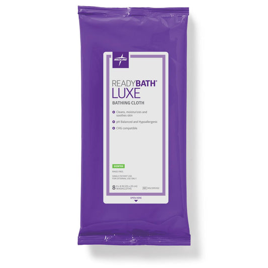 ReadyBath LUXE Total Body Cleansing Heavyweight Washcloths Scented 8/pack
