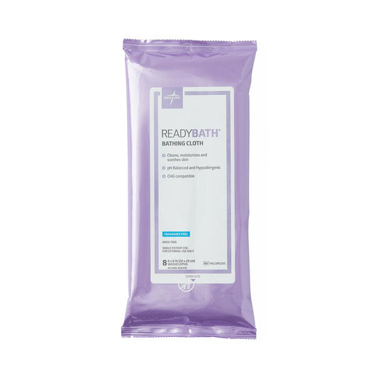 Readybath Total Body Cleansing Standard Weight Washcloths Frag Free 8/pack
