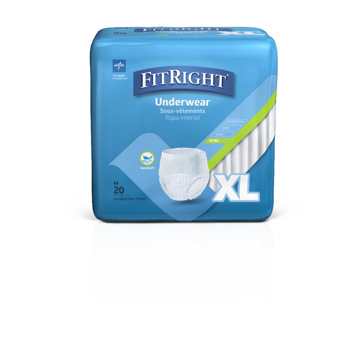 FitRight Extra Protective Adult Incontinence Underwear Unisex