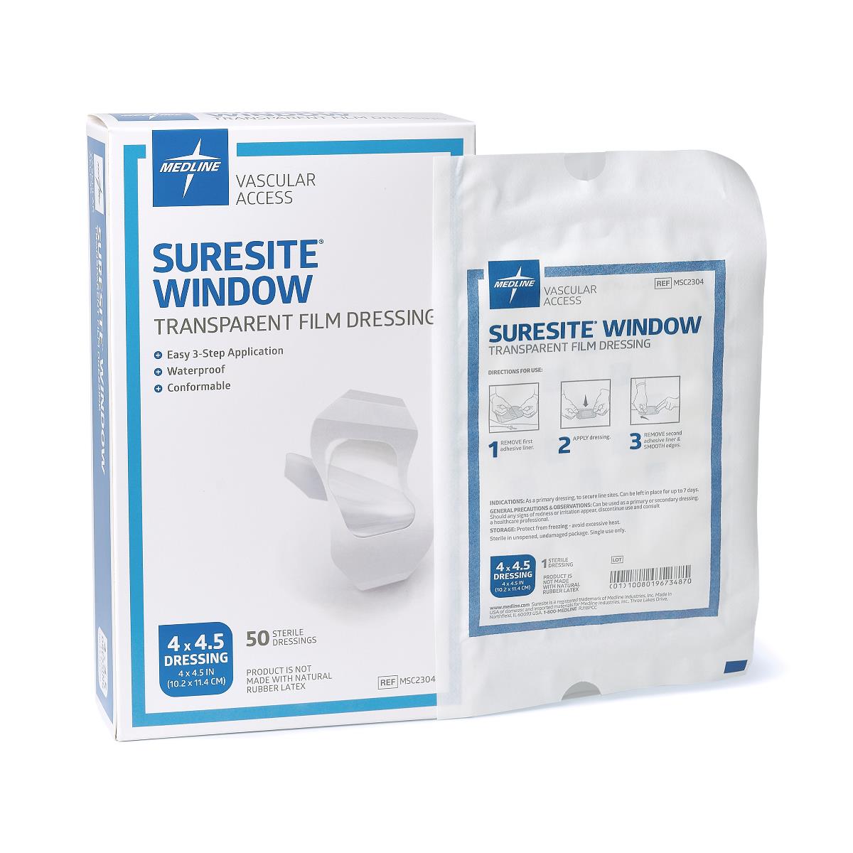 Suresite Window Transparent Film Dressing 4 x 4.5"