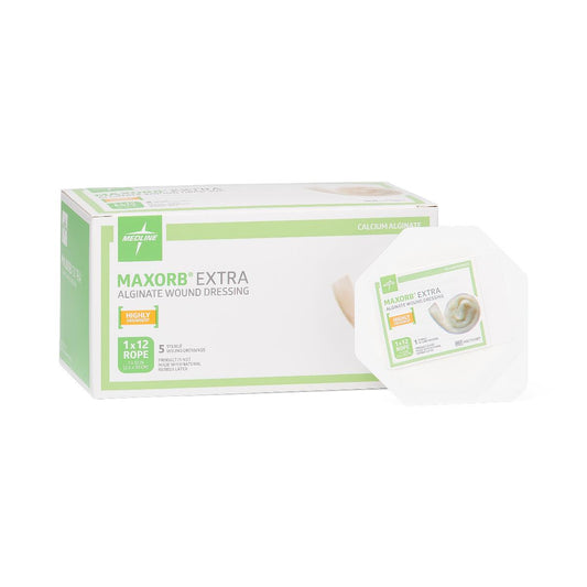 Maxorb Extra CMC/Alginate Dressing Rope 1" x 12"