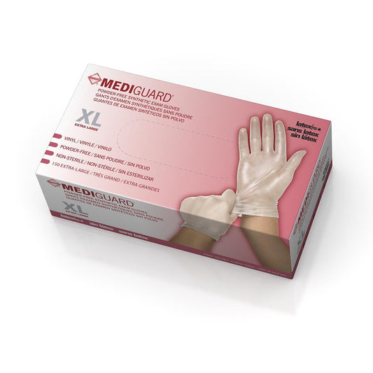 Mediguard Vinyl Synthetic Exam Gloves - CA Only Glove Pf x L
