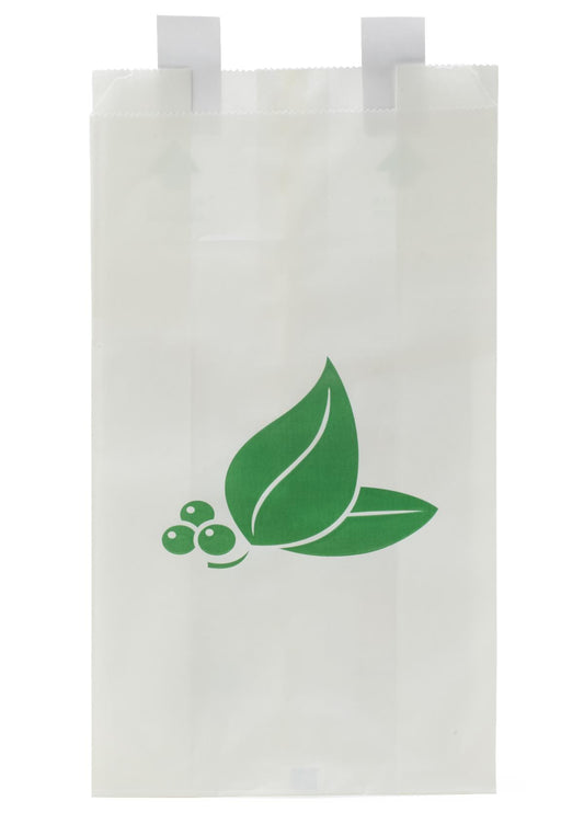 Disposable Paper Bedside Bags White 6.3 x 2.0 11.75