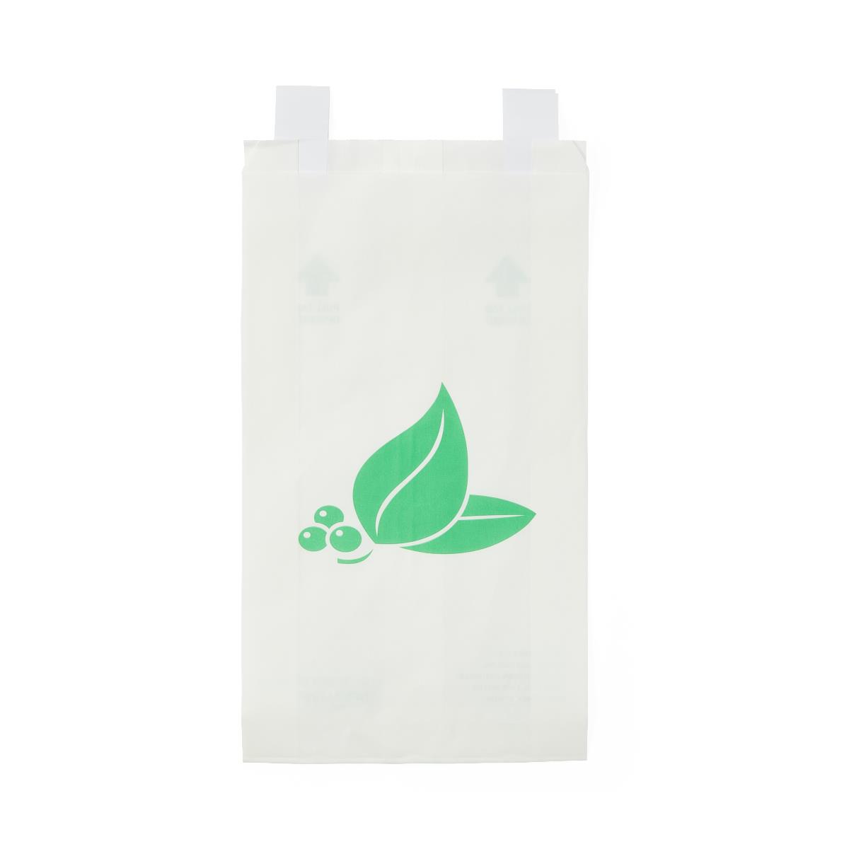 Disposable Paper Bedside Bags White 6.3 x 2.0 11.75