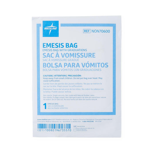 Emesis Bags with Paper Funnel Clear